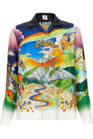 Casablanca Overhemden, Heren, Veelkleurig, L, Grafische Print Knoopshirt