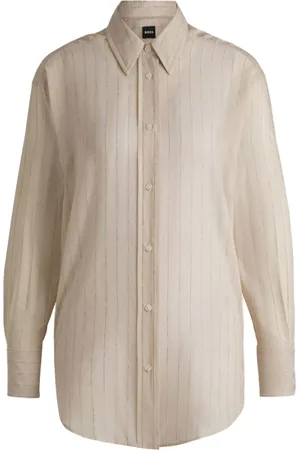 HUGO BOSS Blouses & Shirts, Dames, , M, Katoen, Lange mouwen knoopshirt