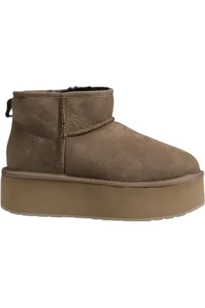 Emu Schoenen, Dames, Bruin, 40 EU, Leer, Leren Herfst Schoenen Dames Kameel