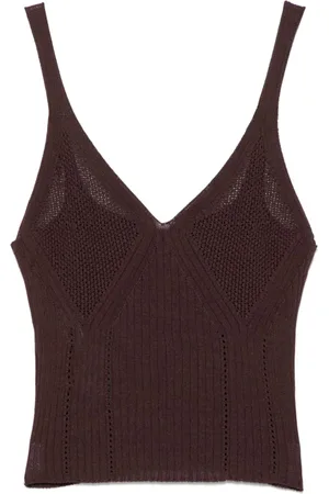 Twin-Set Tops, Dames, Bruin, S, Bruine Sweater Set