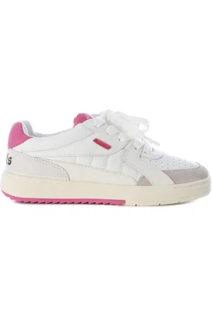 Palm Angels Schoenen, Dames, Wit, 36 EU, Leer, Palm University Low Sneakers
