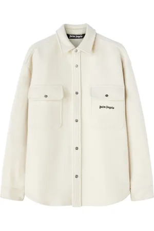 Palm Angels Jassen, Heren, , L, Logo Overshirt