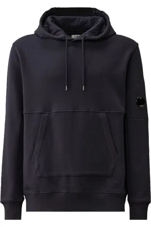 C.P. Company Sweatshirts & Hoodies, Heren, Blauw, M, Katoen, Navy Hoodie Kangoeroestijl