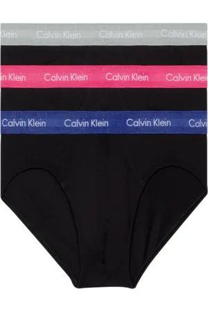 Calvin Klein Ondergoed, Heren, Veelkleurig, L, Hip Brief 3-Pack Zwarte Ondergoed