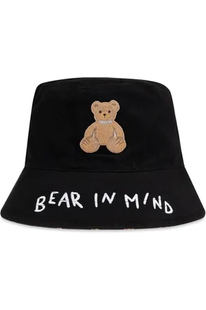 Palm Angels Accessoires, Heren, Zwart, ONE Size, Polyester, Hat met Logo