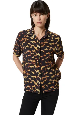 Silvian Heach Blouses & Shirts, Dames, Veelkleurig, 2Xs, Dierenprint Overhemd