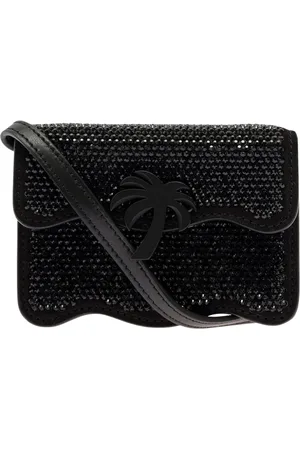 Palm Angels Tassen, Dames, Zwart, ONE Size, Zwarte Zwarte Crossbodytas