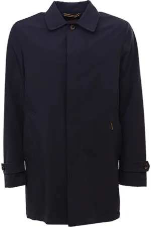 MOORER Jassen, Heren, Blauw, L, Waterafstotende Jas Hoes Acqua Lijn