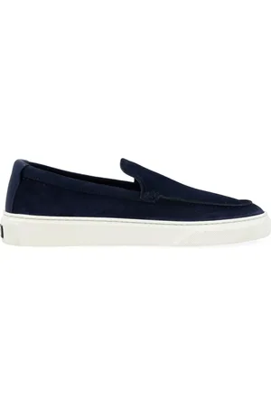 Woolrich Schoenen, Heren, Blauw, 45 EU, Suède, Suède Instaploafer voor Mannen