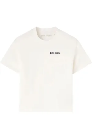 Palm Angels Tops, Dames, , XS, Katoen, Classic Logo Fitted T-shirt