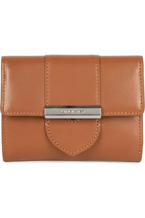 Lancaster Accessoires, Dames, Bruin, ONE Size, Leer, Flap Portemonnee met Metalen Sluiting Paris Ily