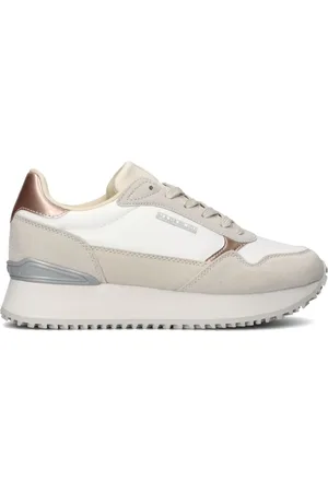 Napapijri Schoenen, Dames, Veelkleurig, 38 EU, Witte Astra Lage Sneakers Vrouwen