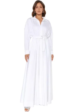Norma Kamali Kleedjes, Dames, Wit, XS, Katoen, Witte Oversized Boyfriend Overhemdjurk