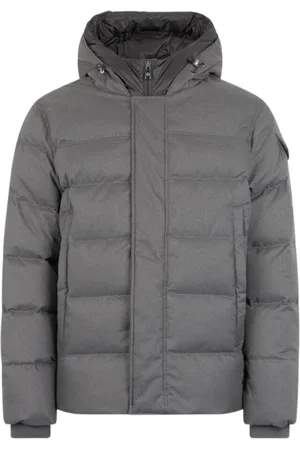 Roberto Cavalli Jassen, Heren, Grijs, L, Gewatteerde Pufferjas met capuchon