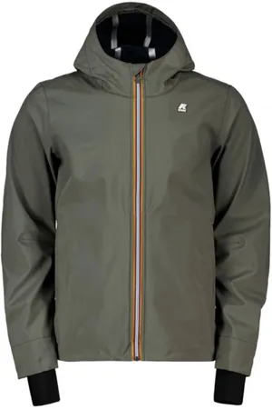 K-Way Jassen, Heren, Groen, XL, Polyester, Lichtgewicht Hoodie met Logo