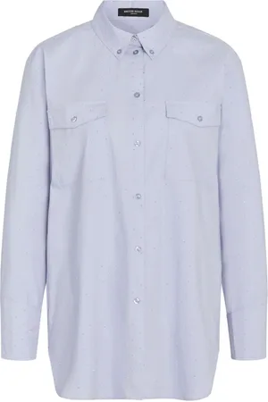 Bruuns Bazaar Blouses & Shirts, Dames, Blauw, S, Katoen, Womens Garancebbcam Blouse