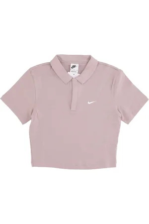 Nike Tops, Dames, Roze, L, Essentiële Polo Crop Top