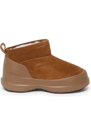 Moon Boot Schoenen, Dames, Bruin, 40 EU, Leer, Brandy Winterlaarzen