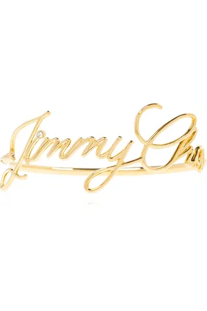 Jimmy Choo Accessoires, Dames, Geel, M, Armband met logo