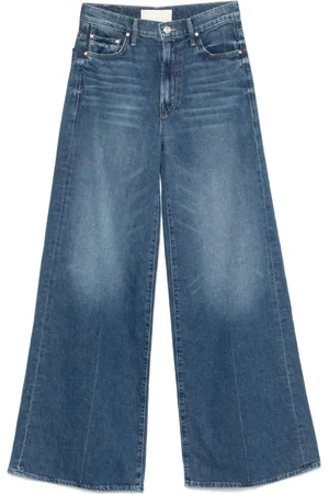Mother Jeans, Dames, Blauw, W28, Blauwe Stijlvolle Jeans met Indigo Details
