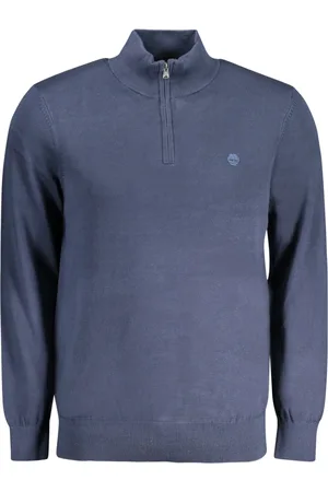 Timberland Truien, Heren, Blauw, XL, Katoen, Turtleneck Truien