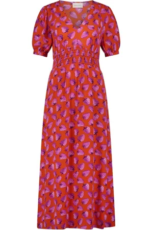 Fabienne Chapot Kleedjes, Dames, Rood, M, Rayon, Bonna Dress