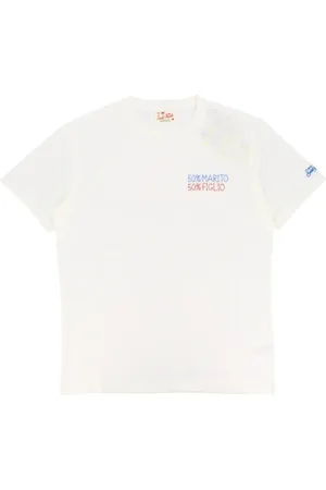 MC2 SAINT BARTH Tops, Heren, Wit, M, Katoen, Witte T-shirts en Polo