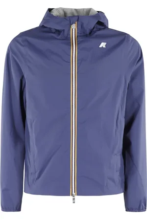 K-Way Jassen, Heren, Blauw, M, Nylon, Blauw Kobalt Jersey Jack met Capuchon