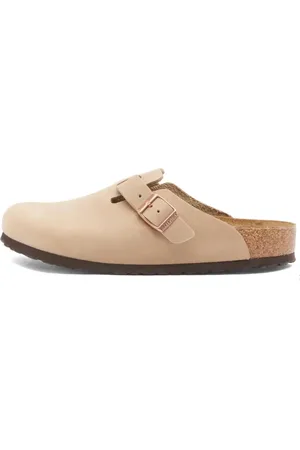 Birkenstock Schoenen, Heren, Bruin, 43 EU, Leer, Boston Oiled Leather Clogs
