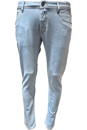 Jacob Cohen Jeans, Heren, Wit, W31, Katoen, Slim Light Blue Jeans