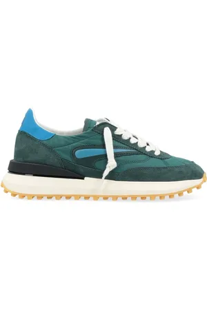 D.A.T.E. Schoenen, Heren, Groen, 43 EU, Nylon, Groene Nylon Sportschoenen