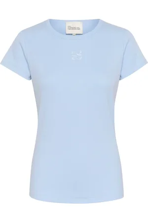 My Essential Wardrobe Tops, Dames, Blauw, XL, Katoen, Casual Tee Top Kentucky
