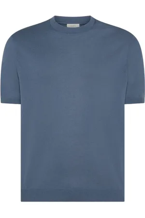 SEVENTY BY SERGIO TEGON Tops, Heren, Blauw, XL, Blauw Jersey T-shirt en Polo