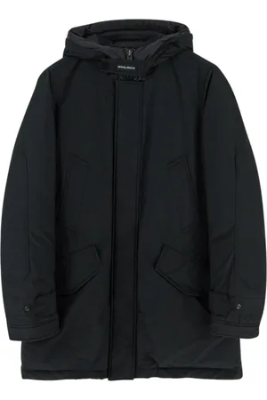 Woolrich Jassen, Heren, Zwart, S, Katoen, Polar Parka Katoenen Jas