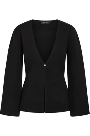 Bruuns Bazaar Truien, Dames, Zwart, S, Zwarte Gebreide Trui Simonabbaljin Stijl