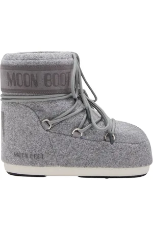 Moon Boot Schoenen, Dames, Grijs, 39 EU, Lage vilten iconische winterlaarzen