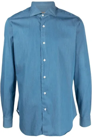 BARBA Overhemden, Heren, Blauw, 3Xl, Shirts