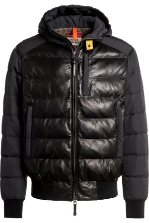 Parajumpers Jassen, Heren, Zwart, S, Nylon, Sly Mix Leder en Nylon Jas