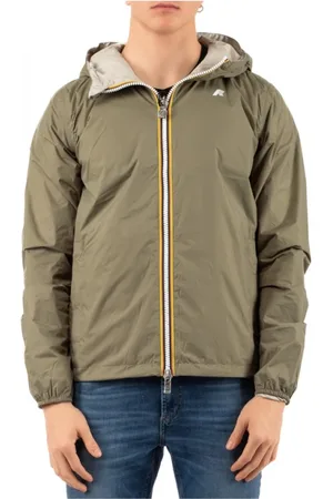 K-Way Jassen, Heren, Groen, 2Xl, Lichtgewicht Opvouwbare Jas