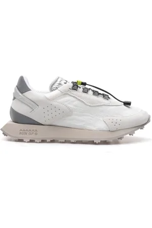 RUN OF Schoenen, Heren, Wit, 45 EU, Leer, Sneaker Saturn M