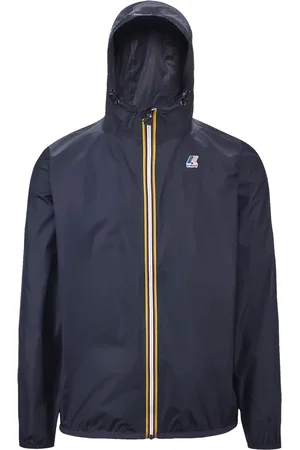 K-Way Jassen, unisex, Blauw, L, Blauwe Winddichte Ripstop Jas