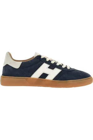 Hogan Schoenen, Heren, Blauw, 42 EU, Blauwe Platte Schoenen
