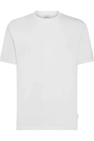 SEVENTY BY SERGIO TEGON Tops, Heren, Wit, L, Katoen, Witte T-shirts en Polos Girocollo Piquet