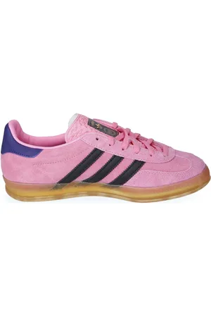 adidas Schoenen, Dames, Roze, 38 1/2 EU, Katoen, Gazelle Indoor lage sneaker