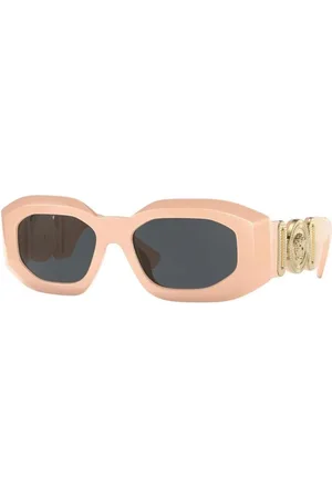 VERSACE Accessoires, Dames, Veelkleurig, ONE Size, Acetaat Zonnebril voor Vrouwen