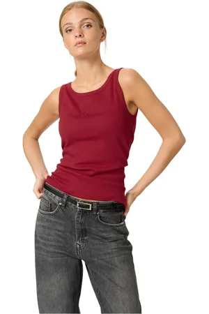 My Essential Wardrobe Tops, Dames, Rood, XS, Katoen, Burgundy Top