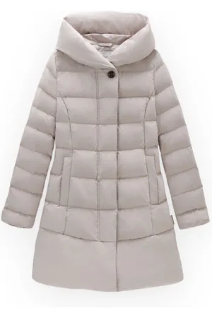 Woolrich Jassen, Dames, , S, Polyester, Stijlvolle Puffy Prescott Parka Jas