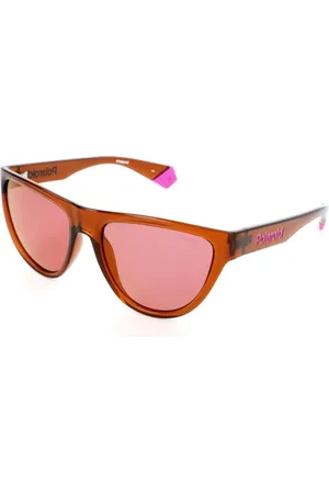 Polaroid Accessoires, Dames, Bruin, ONE Size, Bruine Resin Zonnebril Categorie 2