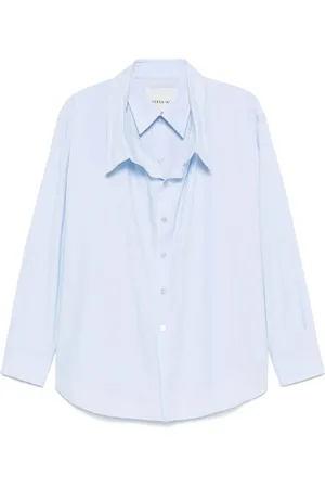 Herskind Blouses & Shirts, Dames, Blauw, S, Bjørk Casual Overhemd
