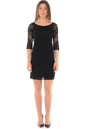 Liu Jo Kleedjes, Dames, Zwart, S, Elegante Zwarte Cocktailjurk